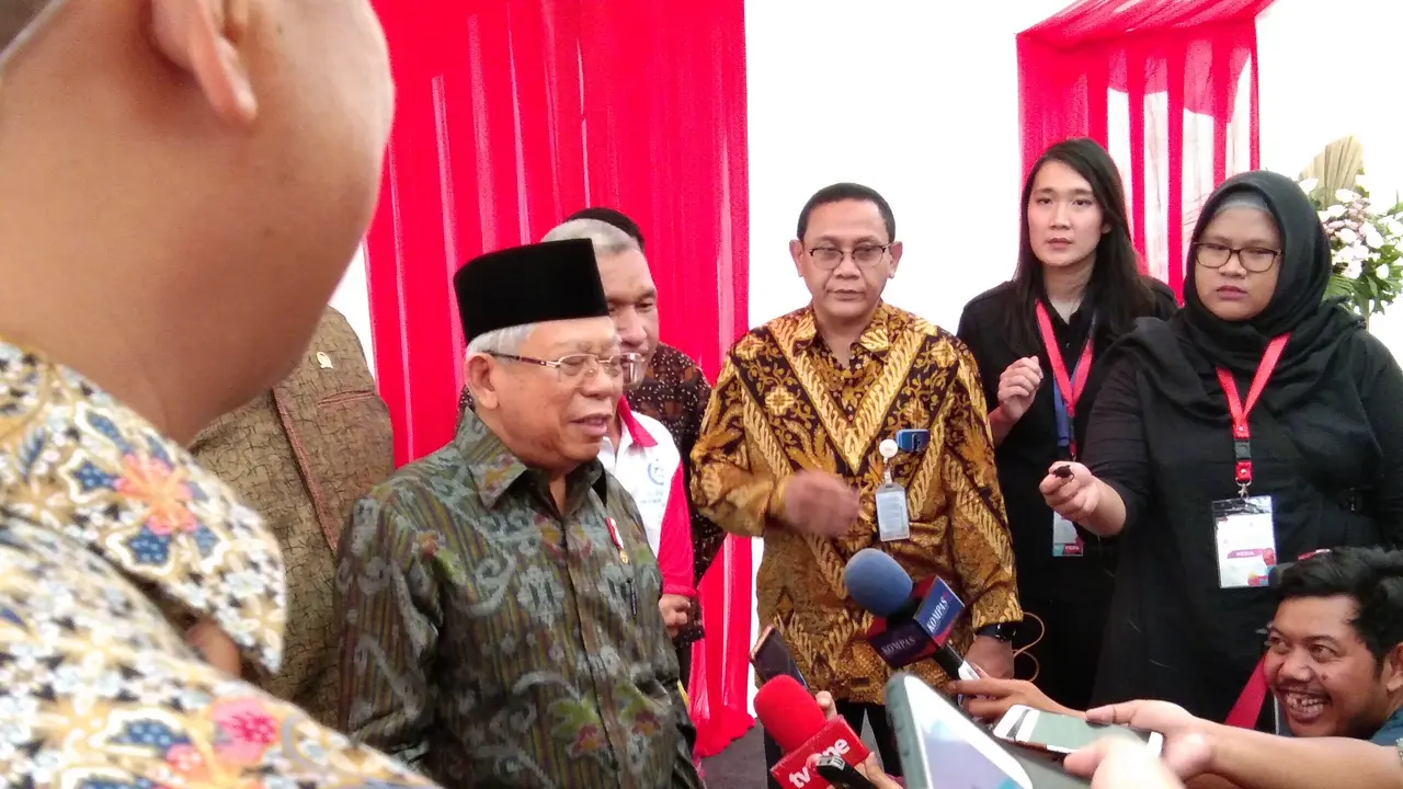 Wakil Presiden RI, KH Ma'ruf Amin, dalam peringatan Hari Disabilitas Internasional 2019 yang berlangsung di Gelora Bung Karno, Senayan, Jakarta. (Foto: Giovani Dio Prasasti/Liputan6)