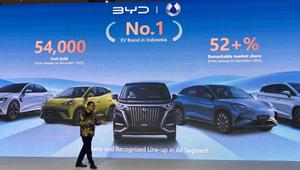 Dominasi Pasar EV, BYD Pamer Teknologi NEV Canggih di IIMS 2026 (Arief A/Liputan6.com)