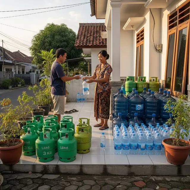 Usaha dari Teras Rumah yang Cepat Punya Pelanggan Tetap Model Gas Elpiji dan Air Mineral Galon