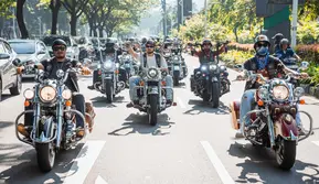 Rolling thunder pengendara Harley-Davidson. (ist)