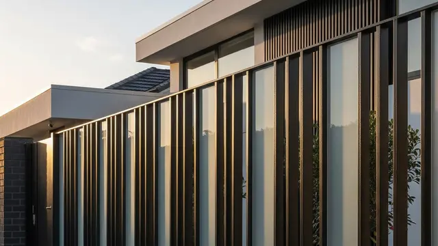 Model Pagar Rumah Minimalis Vertikal Memberi Kesan Rumah Lebih Tinggi (AI)