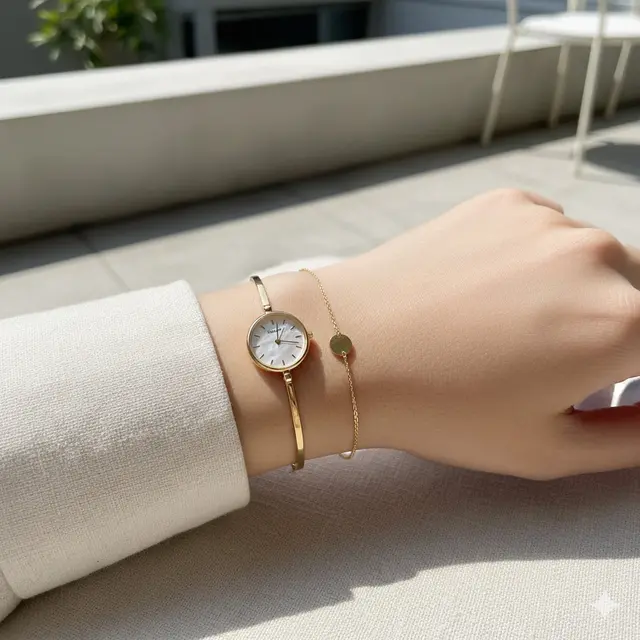 Model Gelang Emas 16 Karat untuk Dipakai Bersama Jam Tangan