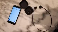 Google Pixel 2 dan Pixel Buds. Liputan6.com/ Agustinus Mario Damar