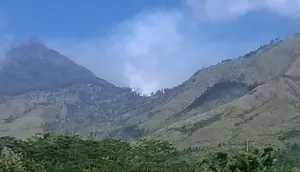 Kebakaran di Lereng Gunung Arjuno Meluas, 3 Titik Api Terdeteksi