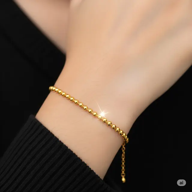 Gelang Rantai Bola-Bola Kecil (Ball Chain)