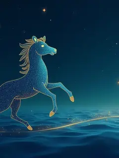 logo ramalan zodiak aquarius (sumber: AI generated)