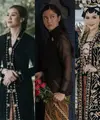 Lihat di sini beberapa potret adu gaya berkebaya antara Aaliyah Massaid, Dian Sastrowardoyo, dan Erina Gudono pakai kebaya klasik berwarna hitam.