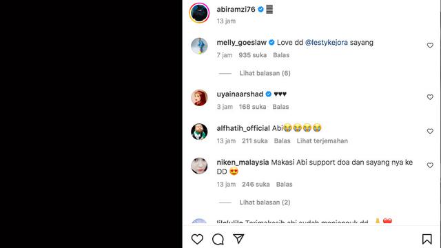 Ramzi Jenguk Lesti Kejora di Rumah Sakit.