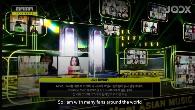 MAMA 2020. (Foto: Tangkapan layar, perkenan dari Joox)