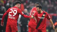 Bayer Leverkusen - Kai Havertz dan  Kevin Volland menjadi duet penyerang yang mematikan skuat Bayer Leverkusen. Havertz telah mencetak 10 gol dan Volland 9 gol, bila digabung keduanya telah menyumbangkan 19 gol. (AFP/Patrik Stollarz)