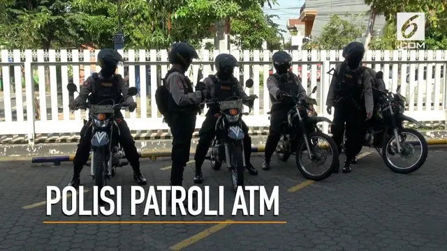 Jajaran Polrestabes Surabaya menggelar patroli atm menyusul maraknya kasus skimming.