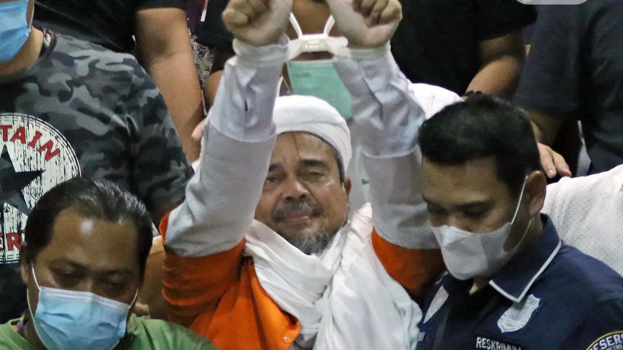 Polda Metro Jaya Tahan Rizieq Shihab