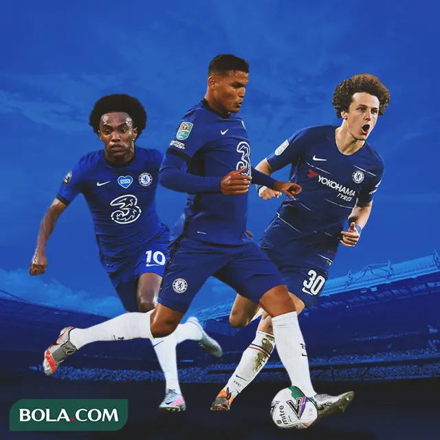 Chelsea - Willian, Thiago Silva, David Luiz