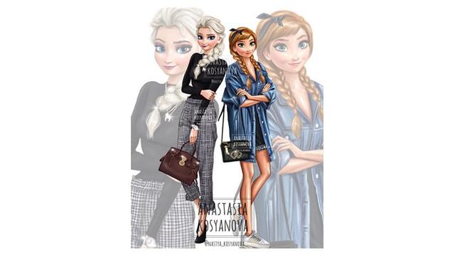 Putri Disney Modern (Sumber: Instagram/nastya_kosyanova)