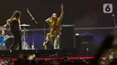 Grup band asal California Amerika, Saosin saat tampil di pagelaran Hammersonic Festival, Pantai Carnaval, Ancol, Jakarta, Sabtu (4/5/2024). (Liputan6.com/Herman Zakharia)