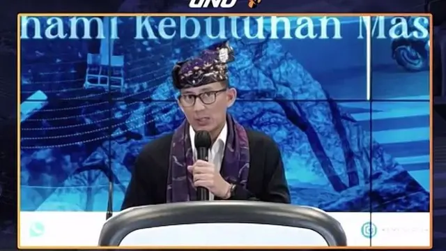 Menparekraf Sandiaga Uno di The Weekly Brief with Sandi Uno, Senin, 11 September 2023
