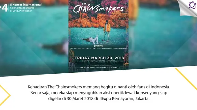 [Bintang] 5 Konser Internasional Siap Guncang Jakarta di 2018, Pilih Mana?