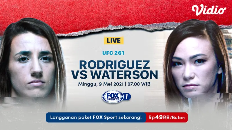 Link Live Streaming UFC Vegas 26 Marina Rodriguez Vs Michelle Waterson di FOX Sports Minggu 9 Mei 2021 Ragam Bola