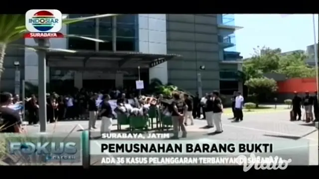 VIDEO: Balai Monitor Frekuensi Surabaya Musnahkan 76 Barang Sitaan