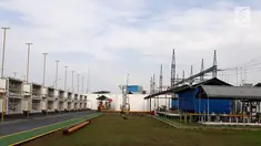 Suasana Pembangkit Listrik Tenaga Gas (PLTG) Jakabaring yang terletak di Palembang, Sumatera Selatan, Jumat (9/2). PLTG Jakabaring merupakan salah satu infrastruktur pendukung Asian Games 2018. (Liputan6.com/Agustina)