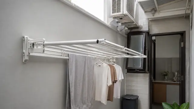 Ide Jemuran Lipat Dinding untuk Rumah Minimalis