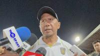 Pelatih Liga Indonesia All Star Rahmad Darmawan menargetkan anak-anak asuhnya bermain setidaknya 3 kali di ajang Piala Presiden 2025. (Liputan6.com/Melinda Indrasari)
