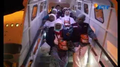 Sujud syukur dilakukan sejumlah jemaah sebagai ungkapan atas rangkaian ibadah haji yang dilakukan selama di Tanah Suci berjalan lancar.
