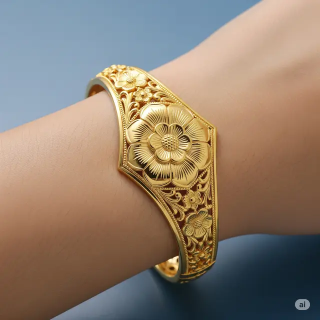 Model Gelang Suasa 5 Motif Bunga Terkini.