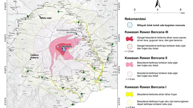 Peta KRB Gunung Kelimutu