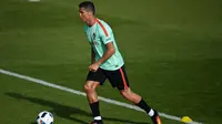 Penyerang tim nasional Portugal, Cristiano Ronaldo. (AFP/Patricia de Melo Moreira)