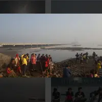 Inilah kumpulan foto-foto yang memperlihatkan betapa menakjubkannya gerhana matahari di Kota Surabaya.