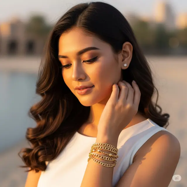 Model Gelang Dubai dan Harganya. Foto: Gemini