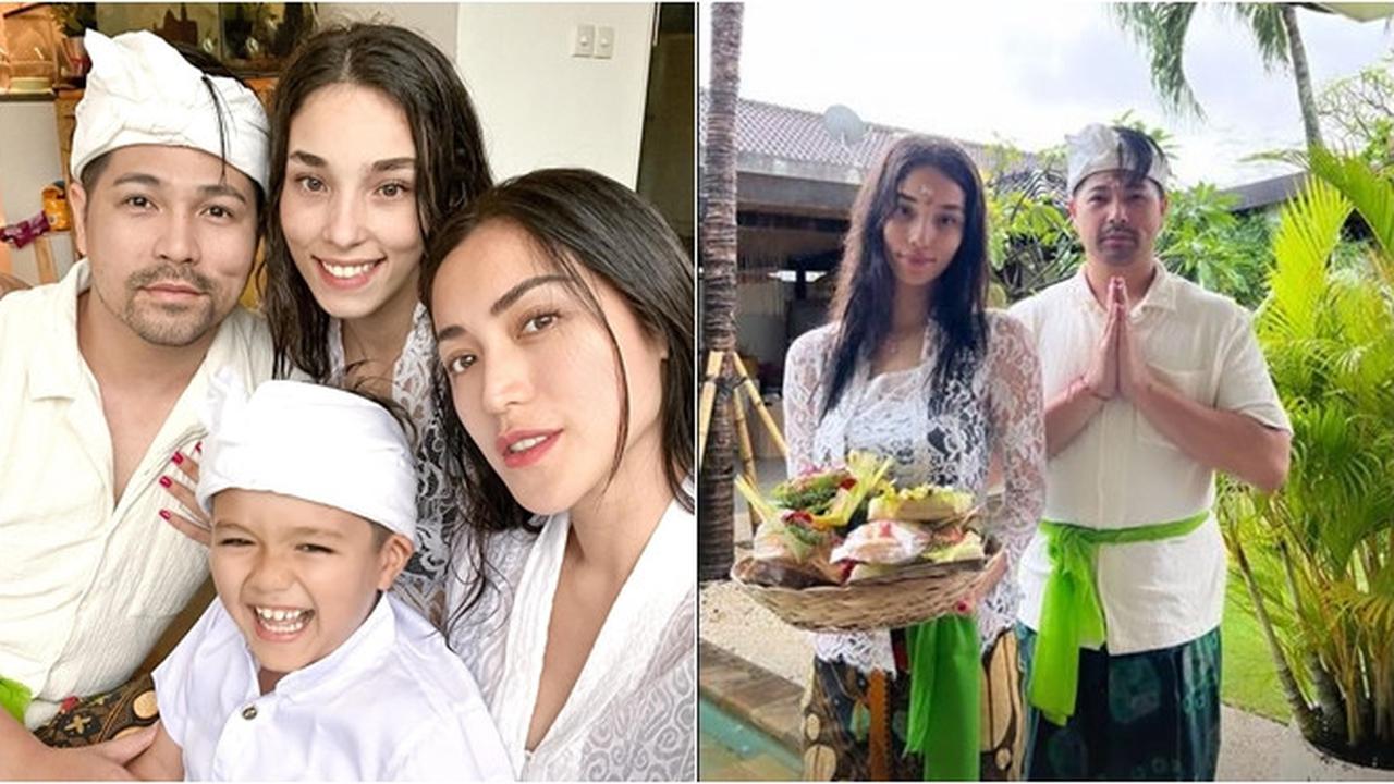 6 Momen Jessica Iskandar dan Keluarga Jalani Melukat, Hargai Budaya Setempat