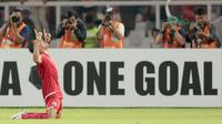Cukup satu gol bagi Addison Oliveira untuk membawa Persija unggul atas Song Lam Nghe An FC pada laga Piala AFC 2018 di Stadion Utama GBK, Senayan, Jakarta, (13/3/2018). Persija Jakarta menang 1-0. (Bola.com/Nick Hanoatubun)