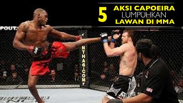 Video lima aksi petarung MMA gunakan bela diri capoeira yang melumpuhkan lawan.