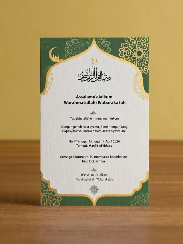 Undangan Syawalan (Foto: Reve.com)