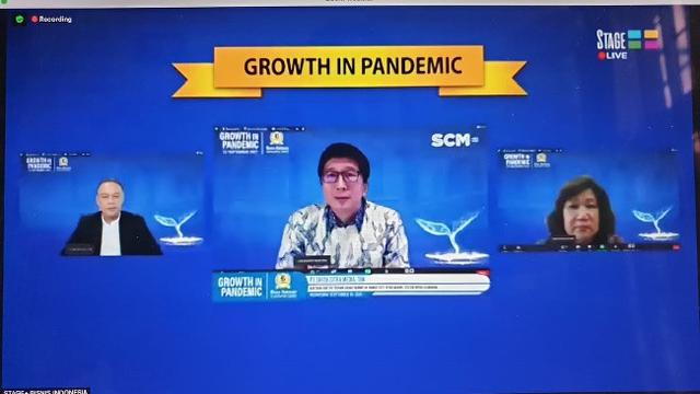 PT Surya Citra Media Tbk (SCMA) mendapatkan penghargaan Bisnis Indonesia Award pada Rabu (15/9/2021). (Dok: Istimewa)