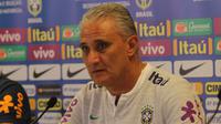 Pelatih Timnas Brasil, Tite, optimis terhadap tren positif anak asuhnya akan berlanjut di Piala Dunia 2018. (Bola.com/Reza Khomaini)