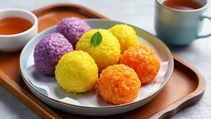 Resep Bola Ubi Kopong Warna-Warni