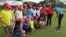 Suasana coaching clinic’ bersama pelatih Joe Glynn dari Leadbetter Golf Academy (LGA) Indonesia, Jakarta, Minggu (15/3/2015). Kegiatan ini untuk menyambut CIMB Niaga Indonesia Masters 2015 pada 23 April 2015 (Liputan6.com/Herman Zakharia)