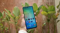 Samsung Galaxy A06 didukung fitur keamanan Knox Vault untuk melindungi pengguna dari pencurian data dan ancaman malware. (Liputan6.com/ Agustin Setyo Wardani)