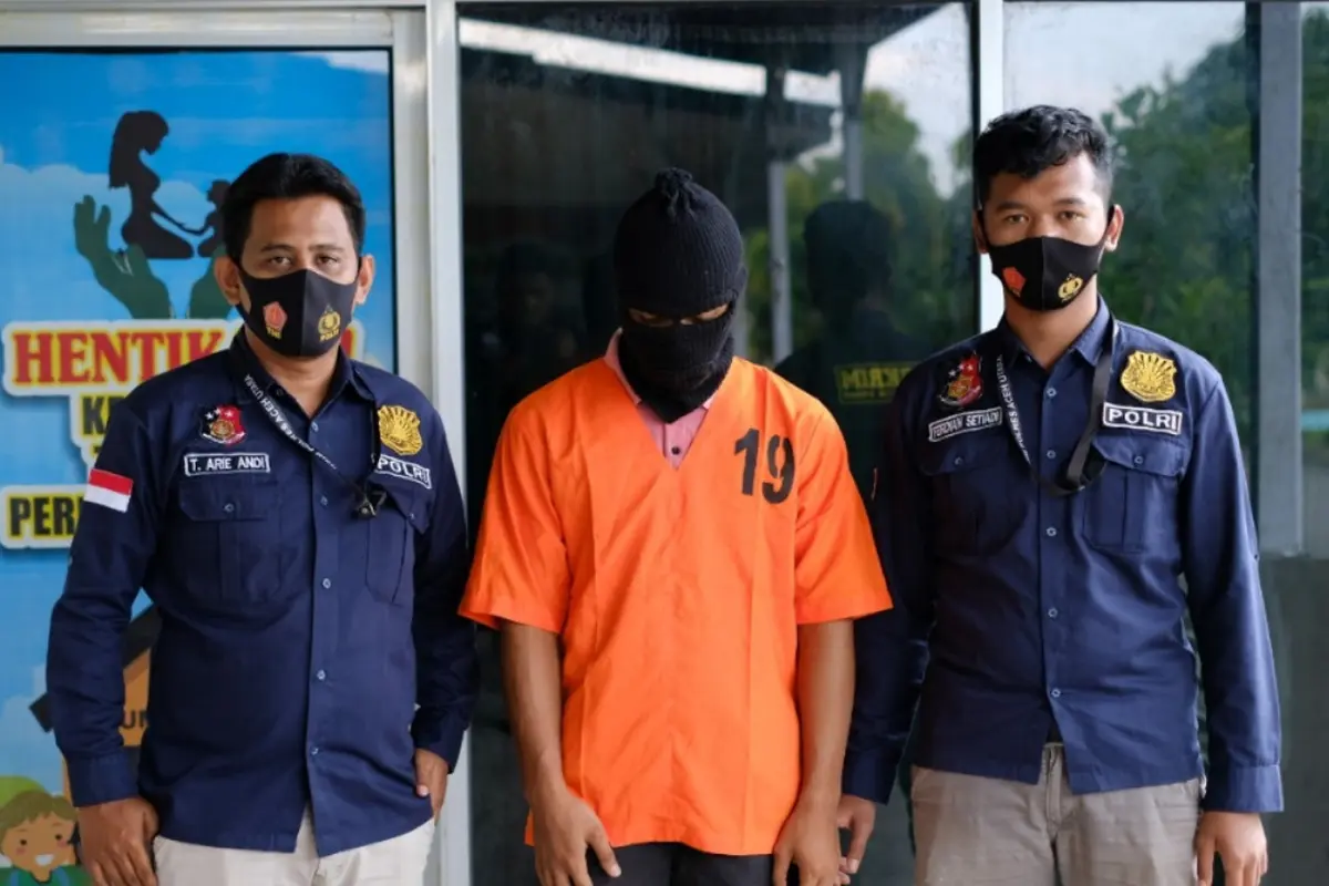 JN (tengah), siswa SMA pemerkosa di Aceh Utara (Liputan6.com/Ist)
