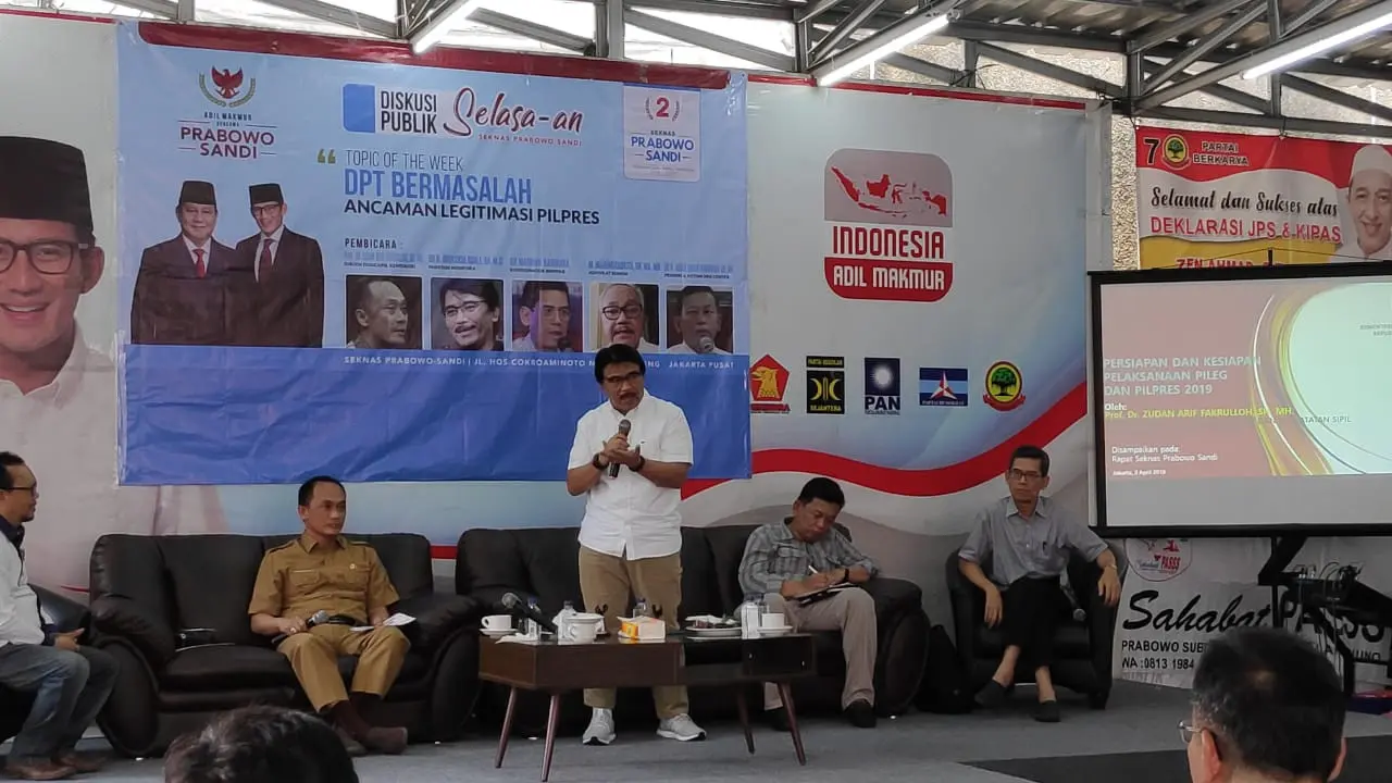 Ketua Relawan Pengawal Pemilu Adhyaksa Dault. (Merdeka.com)