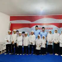 Dewan Eksekutif Nasional Rampai Nusantara menggelar syukuran dan santunan kepada anak yatim piatu, Rabu (27/3) (Istimewa)