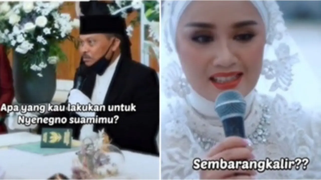 Viral Penghulu Tanya Tugas Istri ke Pengantin Wanita, Jawabannya Jadi Sorotan