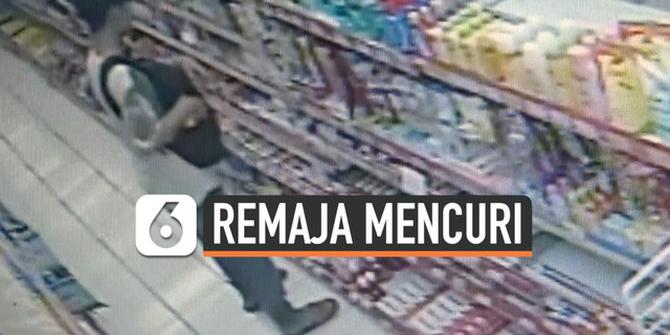 VIDEO: Aksi Remaja Mencuri di Minimarket Terekam CCTV
