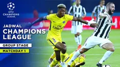 Berita Motion Grafis: Jadwal Liga Champions Matchday 1, Misi Sulit Juventus di Kandang PSG.