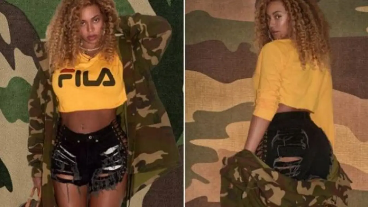 Penampilan Beyonce dengan perut rata usai dua bulan melahirkan anak kembar. (Foto: www.beyonce.com)
