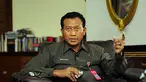 Jaksa Muda Pidana Khusus (Jampidsus), Widyopramono saat sesi wawancara khusus bersama Liputan6.com di ruang kerjanya, Gedung Bundar Kejaksaan Agung, Jakarta, Kamis (29/1/2015). (Liputan6.com/Helmi Fithriansyah)