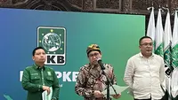 Ketua Desk Pilkada PKB Abdul Halim Iskandar di DPP PKB, Jakarta Pusat, Senin (3/6/2024). (Liputan6.com/ Winda Nelfira)